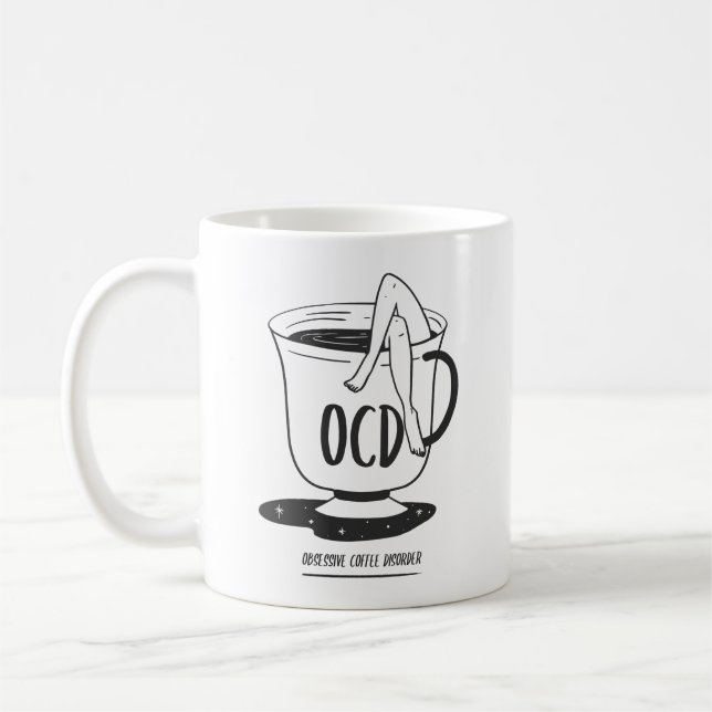 OCD – Obsessive Coffee Disorder Klassisk Mugg (Vänster)