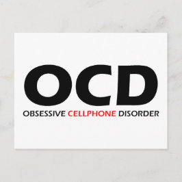 OCD - överdriven celltelefonstörning Vykort
