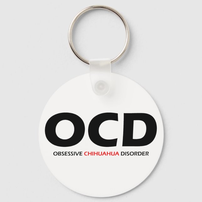 OCD - överdriven Chihuahua - störning Nyckelring (Framsida)