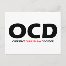 OCD - överdriven Chihuahua - störning Vykort