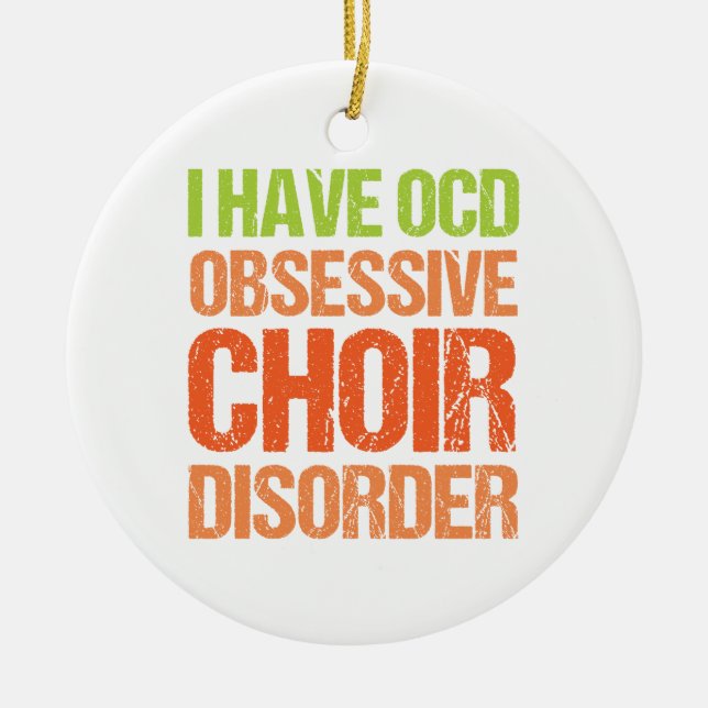 OCD - överdriven Choir- störning Julgransprydnad Keramik (Framsidan)