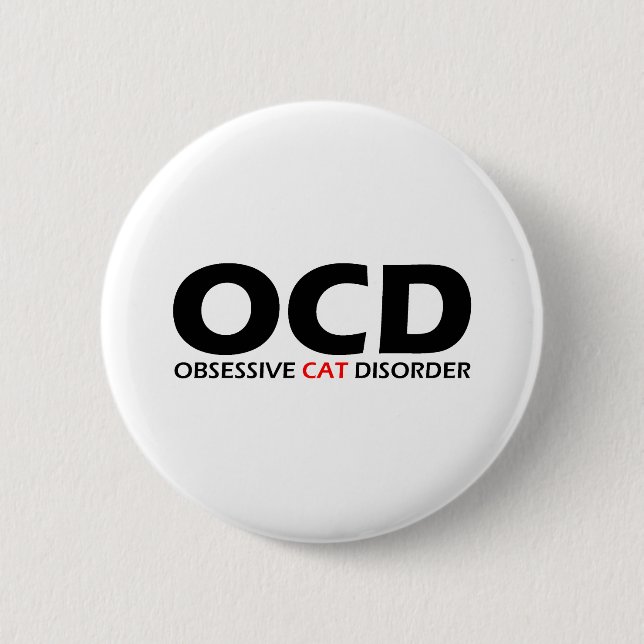 OCD - överdriven kattsjukdom Knapp (Framsida)