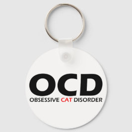 OCD - överdriven kattsjukdom Nyckelring