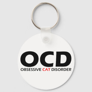 OCD - överdriven kattsjukdom Nyckelring