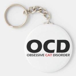 OCD - överdriven kattsjukdom Nyckelring
