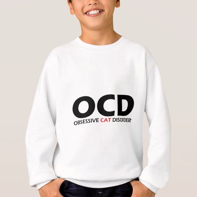 OCD - överdriven kattsjukdom T-shirt (Framsida)