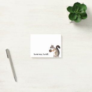 OCD Squirrel Post-it Block