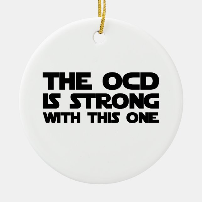 OCD Strong Julgransprydnad Keramik (Framsidan)