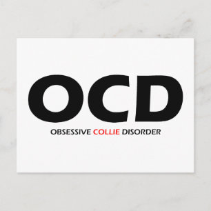 OCD - Tvångsmässig Collieoordning Vykort