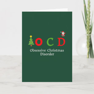 OCD Tvångsmässig julstörning Rolig julskämt Kort