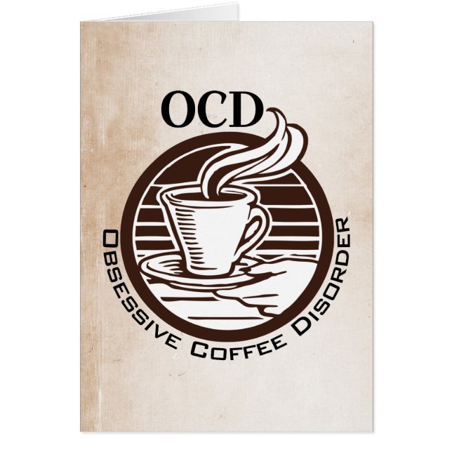 OCD: Tvångsmässig kaffeoordning OBS Kort (Framsidan)