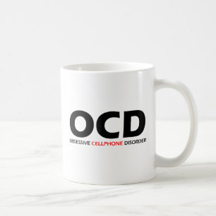OCD - Tvångsmässig mobiltelefonoordning Kaffemugg