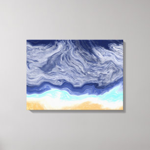 Ocean Abstrakt Digital Art Canvastryck
