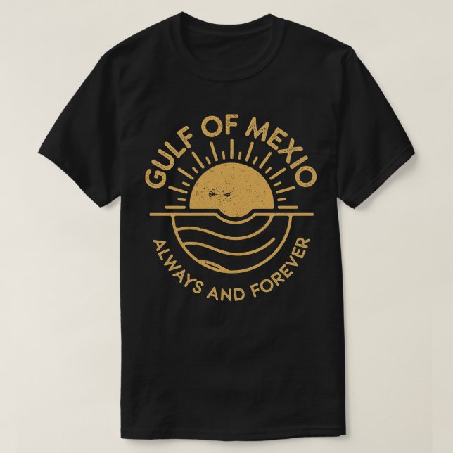 Ocean Älskare-gåvor Bukt i Mexiko T Shirt (Design framsida)