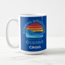 Ocean Älskare Vintage Sunset Personlig Kaffemugg