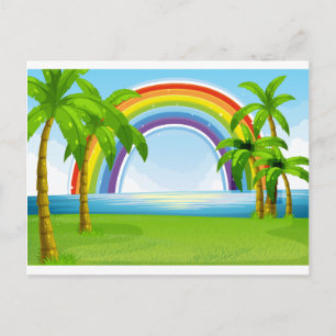 Ocean and rainbow vykort