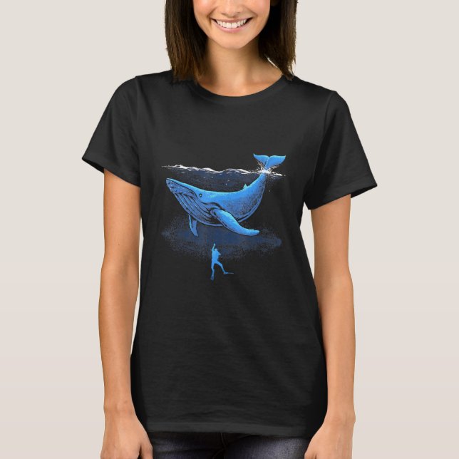 Ocean Animal Killer Whale Orca Dyka T Shirt (Framsida)