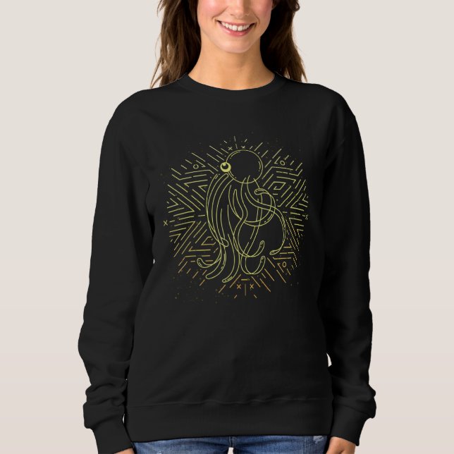 Ocean Animal Kraken Aquarium Octopus T Shirt (Framsida)