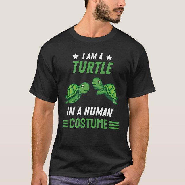 Ocean Animal Lover Sea Turtle Costume Gift Turtle T Shirt (Framsida)
