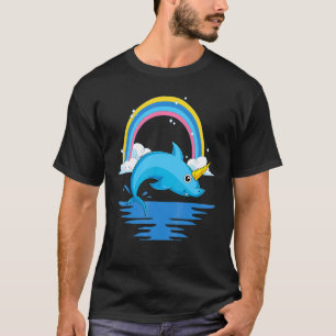 Ocean Animal Rainbow Sharkicorn Fantasy Unicorn S T Shirt