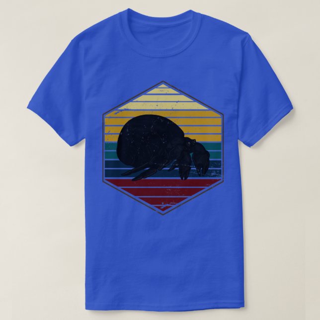 Ocean Animal Retro Hermit Crab T Shirt (Design framsida)