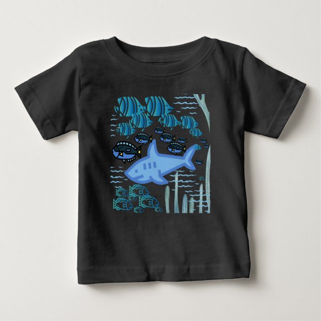 Ocean Animals, Småbarn, Modern Bra Jersey T-Shirt (Framsida)