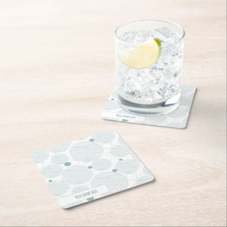 Ocean Aqua Vågor Underlägg Papper Kvadrat