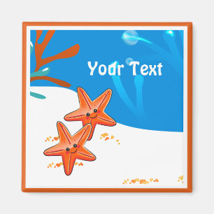 Ocean Aquatic Cute Starfish Anpassningsbar Magnet