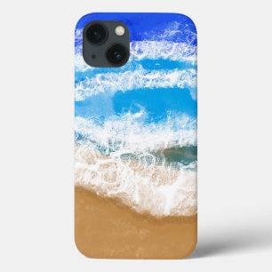 Ocean Art Blue Vågar på Sandy Beach