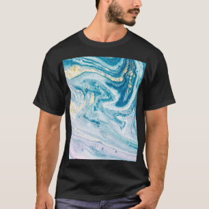 Ocean Art: Marble Agate Swirls. T Shirt