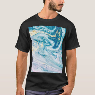 Ocean Art: Marble Agate Swirls. T Shirt
