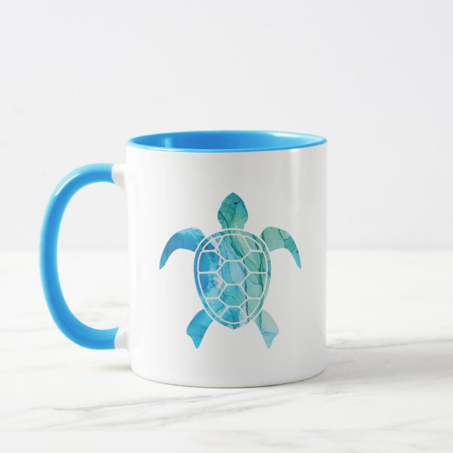 Ocean Art Mugg - Sköldpadda 1 (Vänster)
