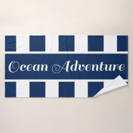 Ocean äventyr nautical Bath Towel