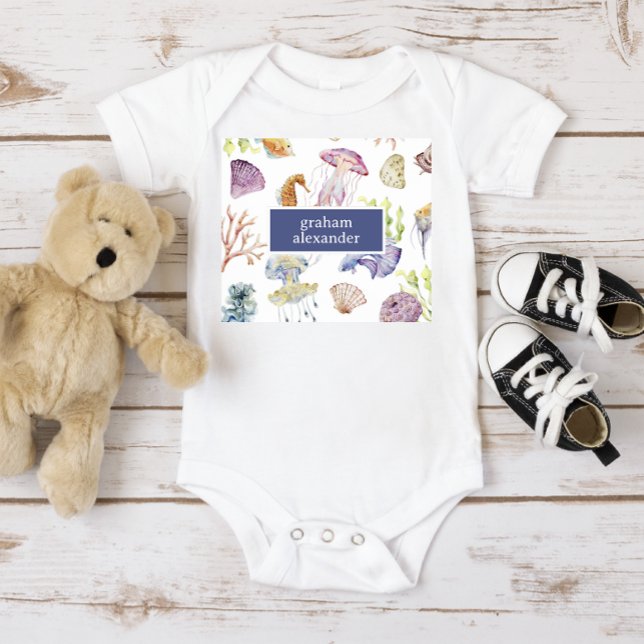 Ocean Baby Bodykostym T Shirt (Skapare uppladdad)
