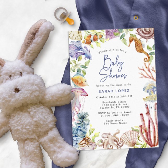 Ocean Baby Shower Inbjudningar (Skapare uppladdad)
