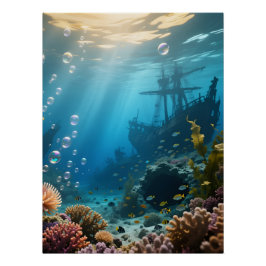 Ocean Background Poster Perfect Poster
