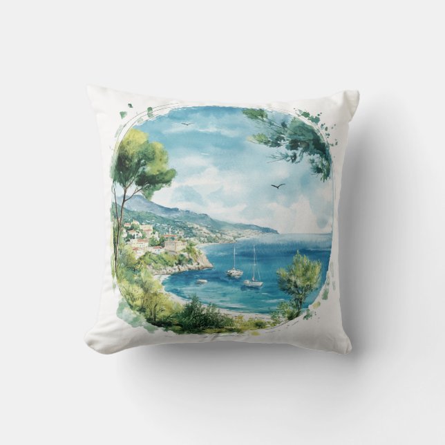 Ocean Bay Cliffs Resedesign Kudde (Framsida)