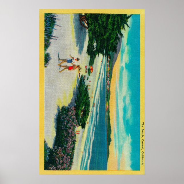 Ocean Beach at Carmel, CACarmel, CA Poster (Framsidan)