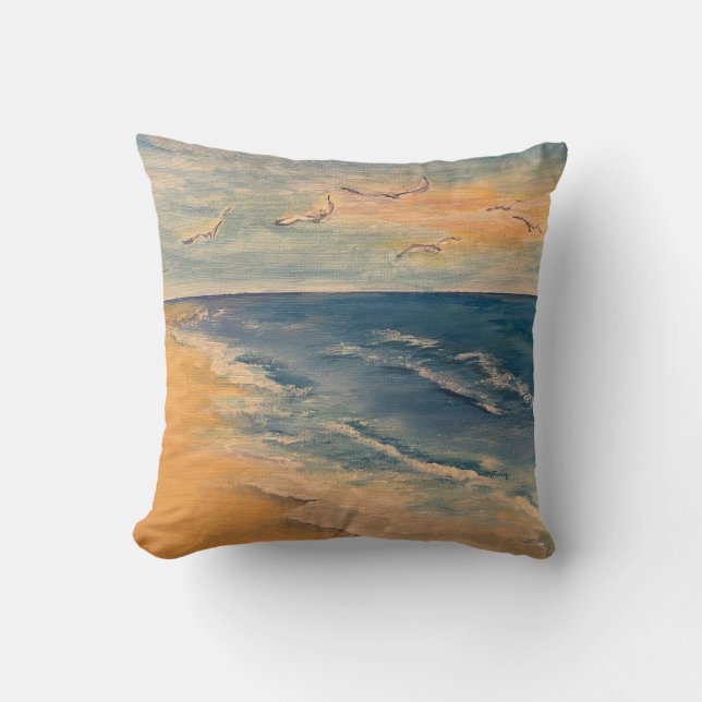 Ocean Beach Breeze Dekorativ kudde (Framsida)