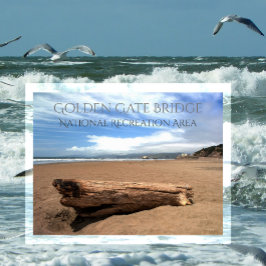 Ocean Beach, Cliff House, Gateway NRA, CA Vykort