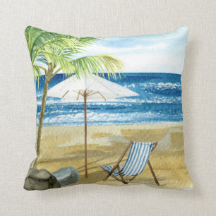 Ocean Beach Coastal Beach stol Dekorativ kudde
