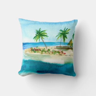 Ocean Beach Coastal Island Dekorativ kudde