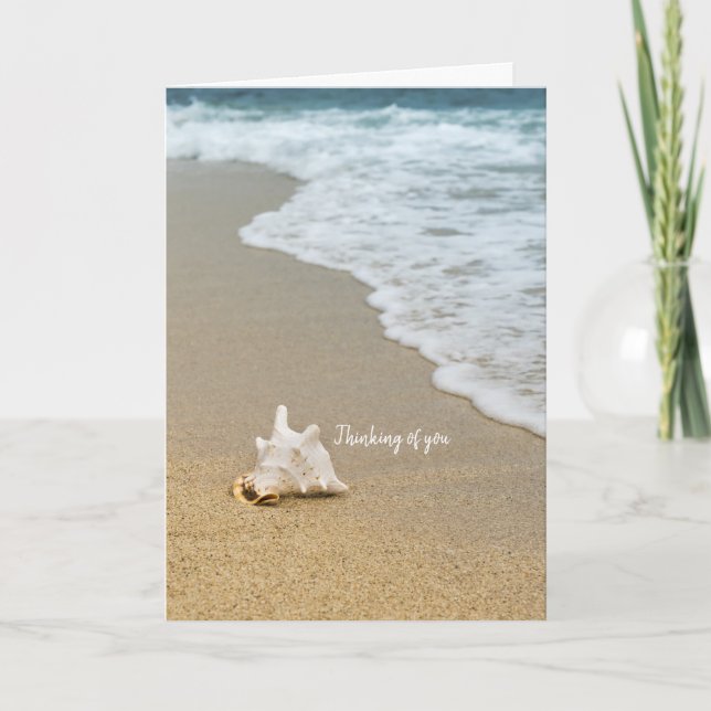 OCEAN BEACH CONH SNÄCKA SYMPATHY CARD KORT (Framsida)