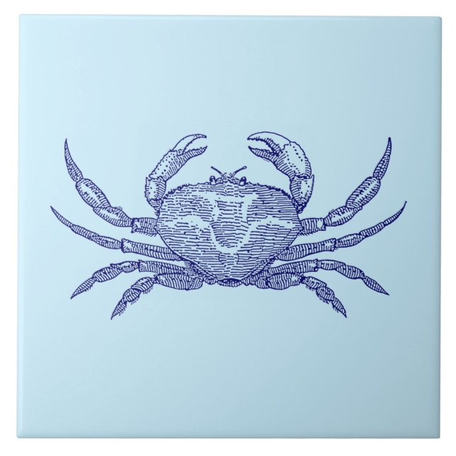 Ocean Beach Crab Kakelplatta (Framsidan)