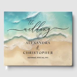 Ocean Beach Cute Namnteckning sommargäst Gästböcker