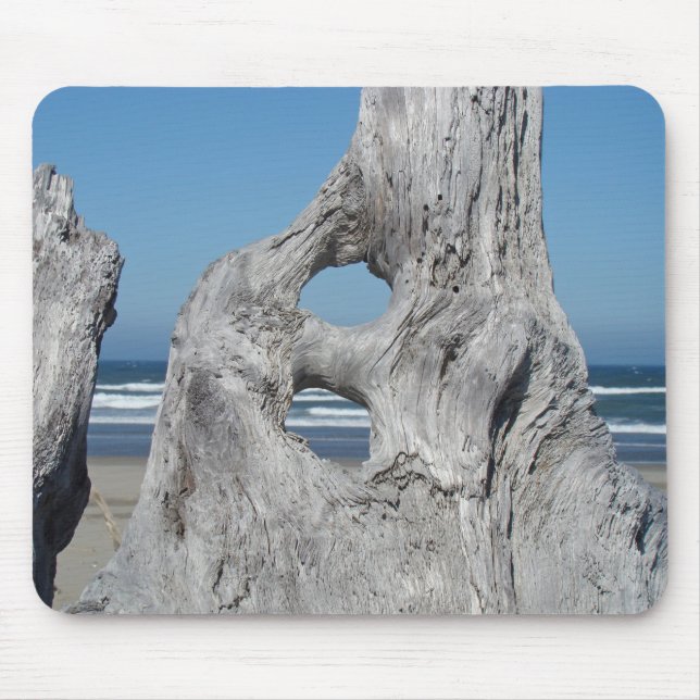 Ocean Beach Driftwood musmattor gåvor Pappor (Framsidan)