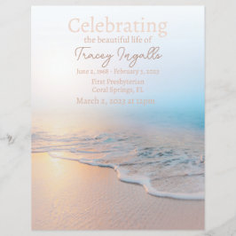 Ocean Beach Funeral Firande i Life Flyer