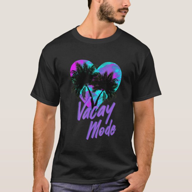 Ocean Beach Heart Kärlek Graphic Summertime Tees T Shirt (Framsida)