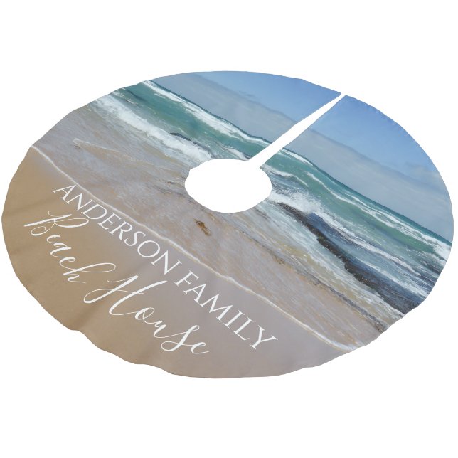 Ocean Beach Julgransmatta Borstad Polyester (Vinklad)