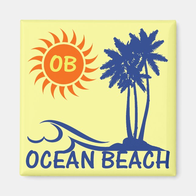 Ocean Beach Magnet (Framsidan)